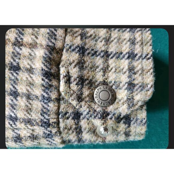 Lauren Ralph Lauren Womens Blazer Wool 4 Academia Preppy Old Money Plaid - Picture 6 of 8